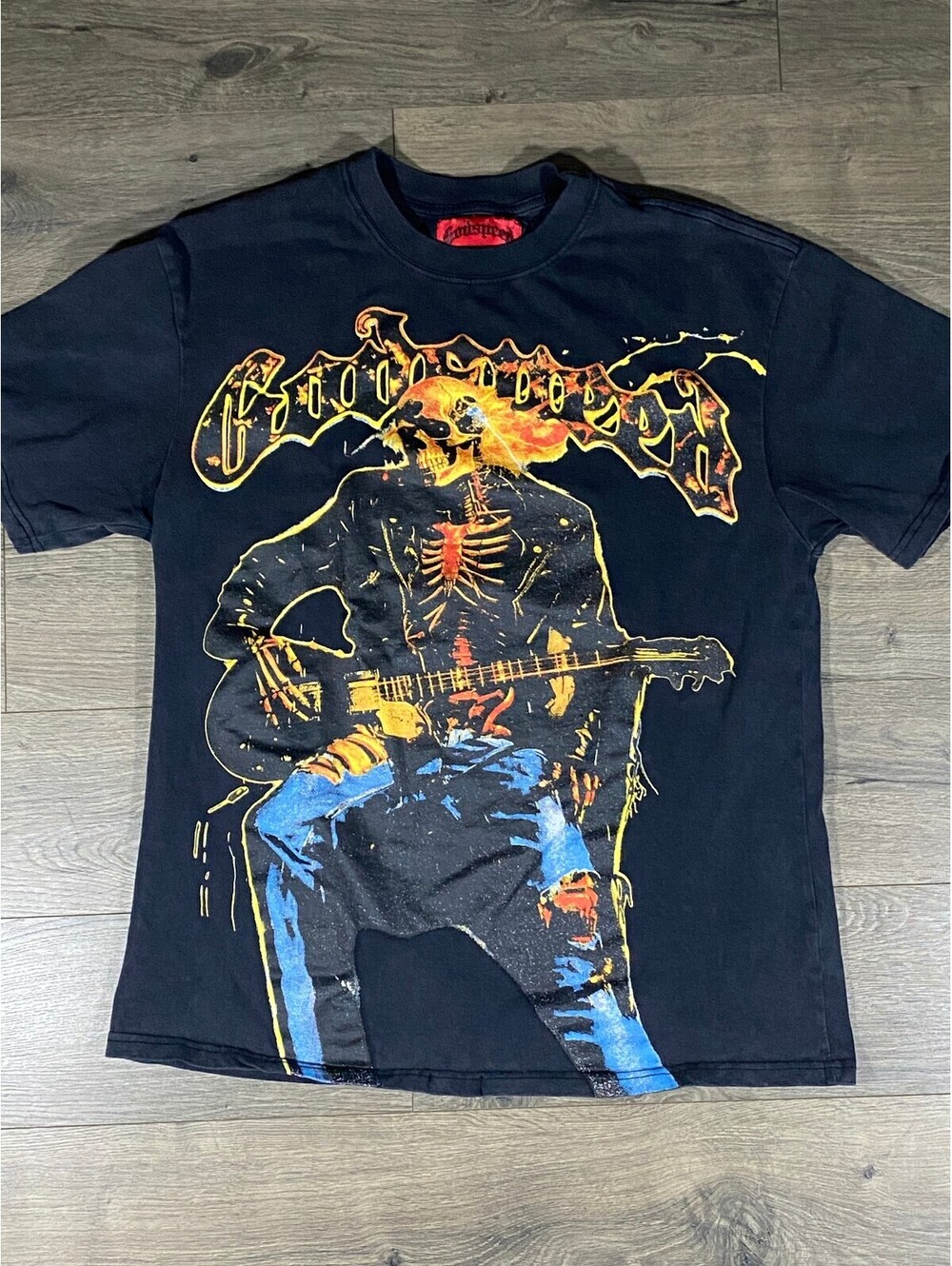 Godspeed Mainline 2024 Archives Skeleton Guitar Graphic T Shirt Men M 33/555